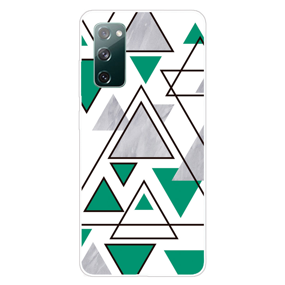 Triangle Marble Pattern Soft TPU Shockproof Phone Back Cover Case for Samsung Galaxy S20 FE/S20 FE 5G/S20 Lite/S20 FE 2022 - Style G Triangle Marble Pattern Soft TPU Shockproof Phone Back Cover Case for Samsung Galaxy S20 FE/S20 FE 5G/S20 Lite/S20 FE 2022 - Style G